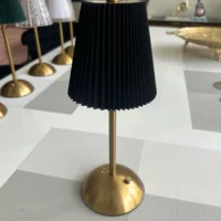 Black Led Rechargeable lamp 01
