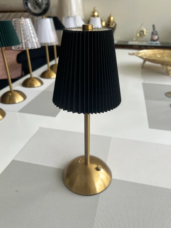 Black Led Rechargeable lamp 01