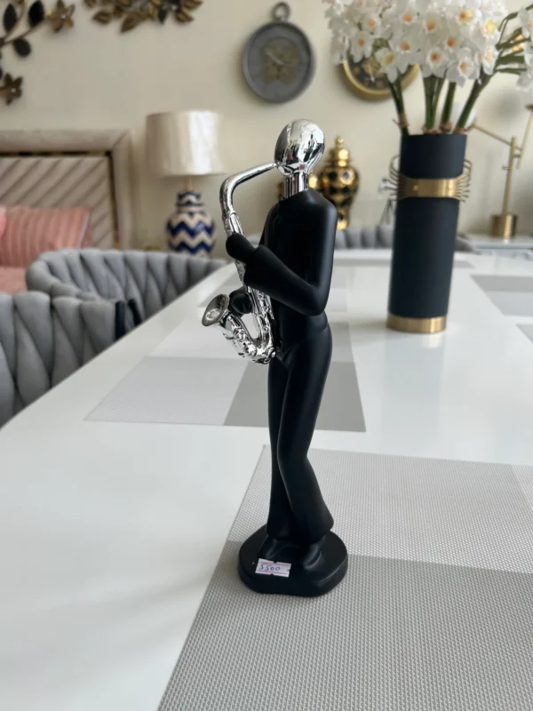 Musician with Trumpet Sculpture - Image 2