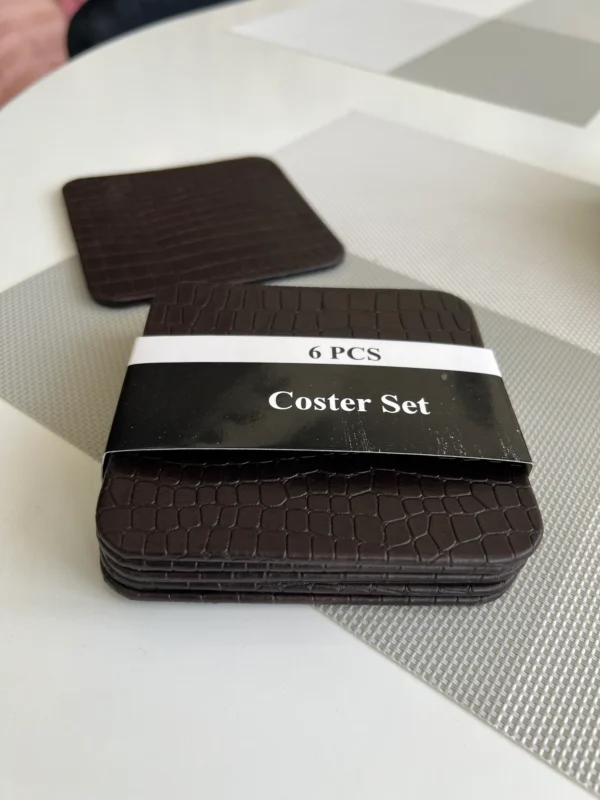 Leatherite Tea Coaster Square 004 - Image 2