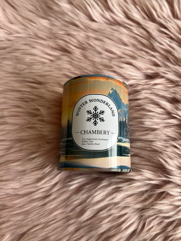 Scented candles metal box