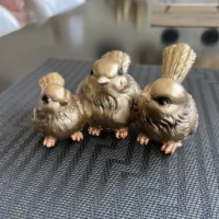Gold Birds Mama & Babies