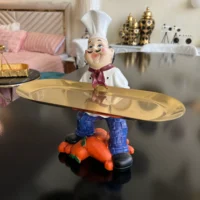 Chef with serving tray 15Chef with serving tray 15
