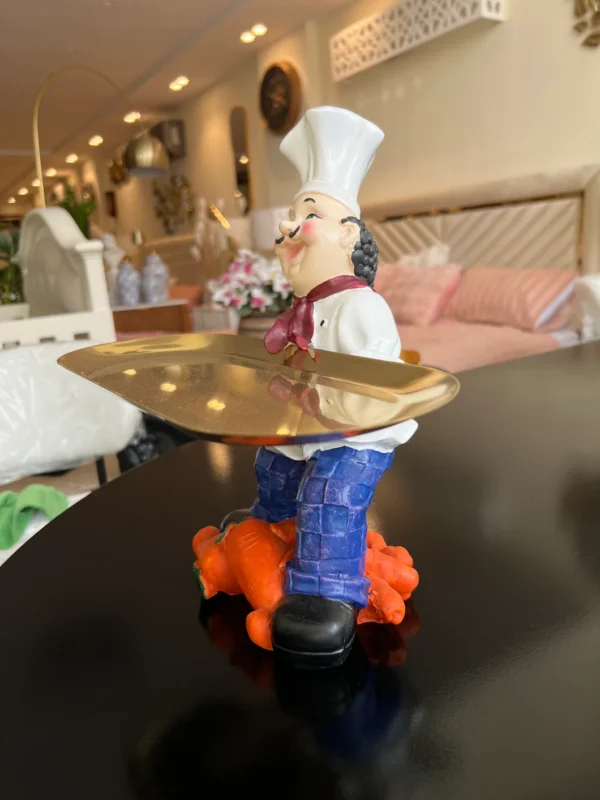 Chef with serving tray 15Chef with serving tray 15 - Image 2