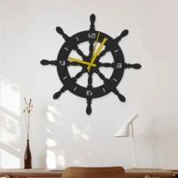 Ship Wheel Wall Clock
