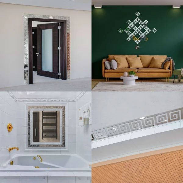 Versace Border Greek Mirror Wall Sticker - Image 4