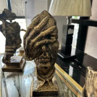 Hand face silent man decor