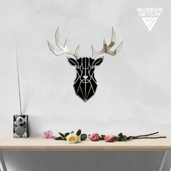 Deer Head Acrylic Mirror Wall Décor | GW010 - Image 4