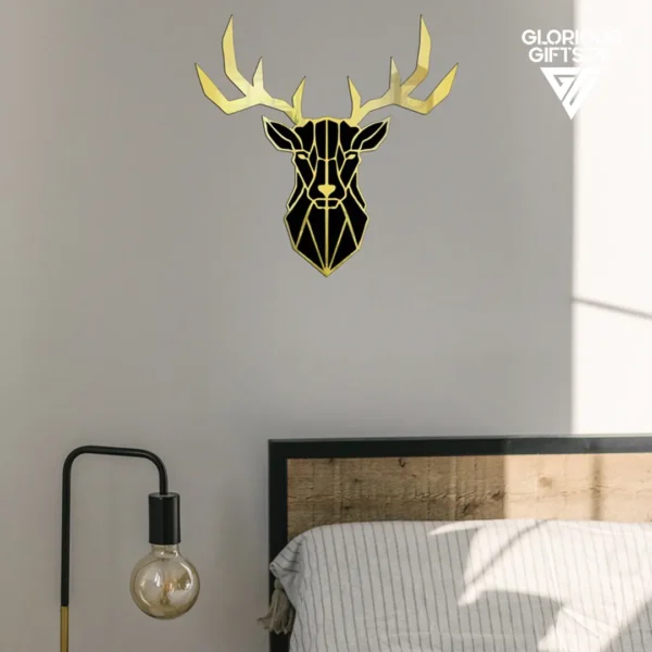 Deer Head Acrylic Mirror Wall Décor | GW010 - Image 3