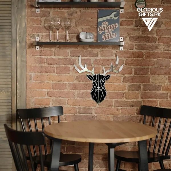 Deer Head Acrylic Mirror Wall Décor | GW010 - Image 2