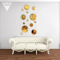 Set of Acrylic Mirror Wall Decals Decorative Circles |GW013