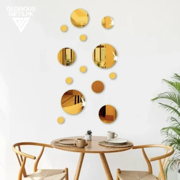 Set of Acrylic Mirror Wall Decals Decorative Circles |GW013 - Image 2