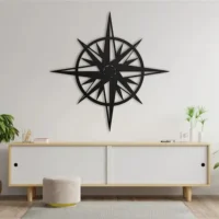 Wooden Compass Wall Art Nursery Décor |GW015