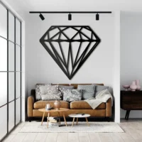 Wooden Geometric Diamond Wall Art |GW016